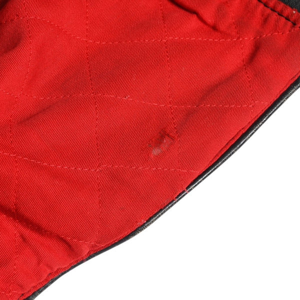 LEWIS LEATHERS ルイスレザーズ ライトニング ダブルライダースジャケット ブラック レッド AVIAKITタグ シルバー金具 良品 中古 4a009466
