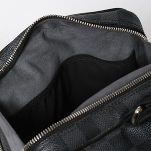 Very Good Condition LOUIS VUITTON Damier Graphite 2WAY Camera Bag Boston Bag Black Gray N58027 Used 4a009270