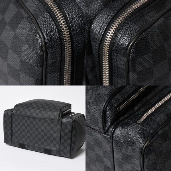 Very Good Condition LOUIS VUITTON Damier Graphite 2WAY Camera Bag Boston Bag Black Gray N58027 Used 4a009270
