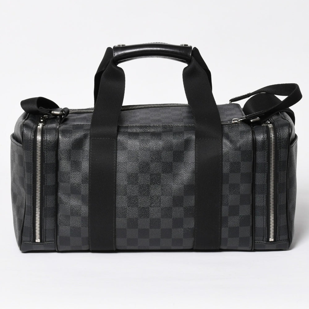 極美品 LOUIS VUITTON ルイヴィトン ダミエグラフィット 2WAY カメラバッグ ボストンバッグ ブラック グレー N58027 中古 4a009270