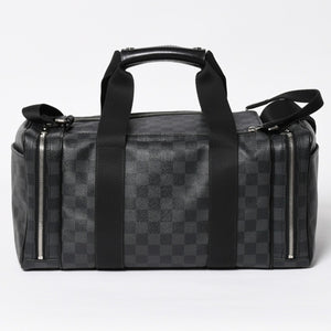 Very Good Condition LOUIS VUITTON Damier Graphite 2WAY Camera Bag Boston Bag Black Gray N58027 Used 4a009270