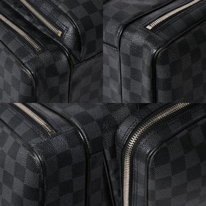 Very Good Condition LOUIS VUITTON Damier Graphite 2WAY Camera Bag Boston Bag Black Gray N58027 Used 4a009270