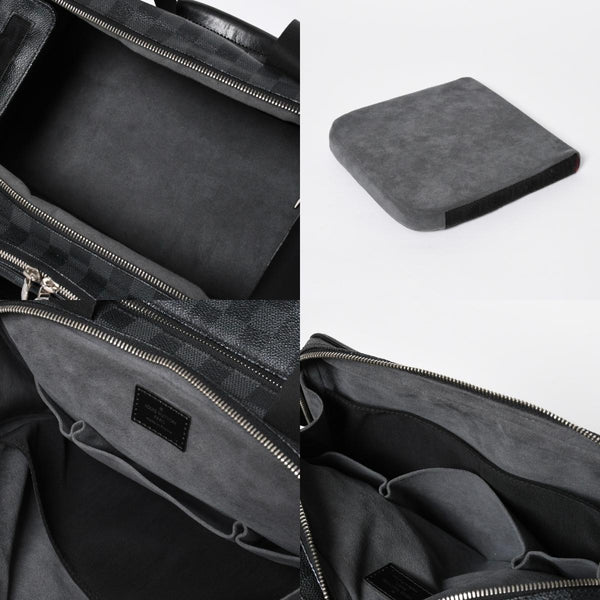 Very Good Condition LOUIS VUITTON Damier Graphite 2WAY Camera Bag Boston Bag Black Gray N58027 Used 4a009270
