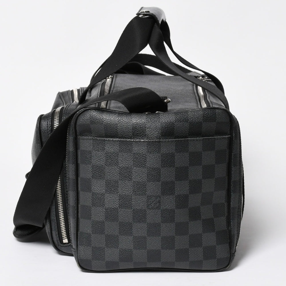 極美品 LOUIS VUITTON ルイヴィトン ダミエグラフィット 2WAY カメラバッグ ボストンバッグ ブラック グレー N58027 中古 4a009270