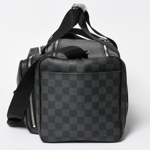 Very Good Condition LOUIS VUITTON Damier Graphite 2WAY Camera Bag Boston Bag Black Gray N58027 Used 4a009270