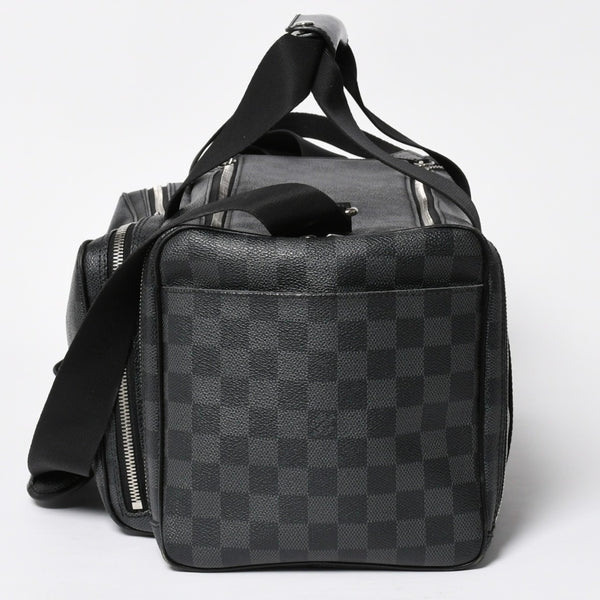 Very Good Condition LOUIS VUITTON Damier Graphite 2WAY Camera Bag Boston Bag Black Gray N58027 Used 4a009270