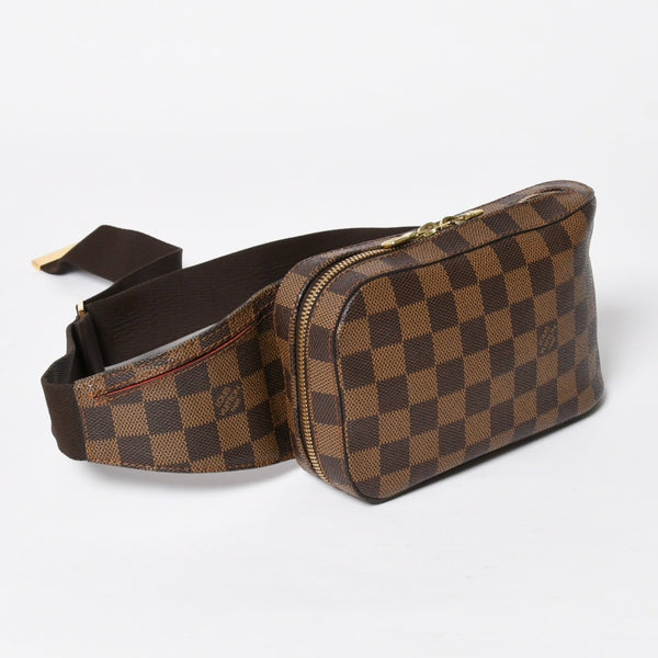 Very good condition LOUIS VUITTON Jeronimos waist bag N51994 body bag Damier brown gold hardware used 4a009646