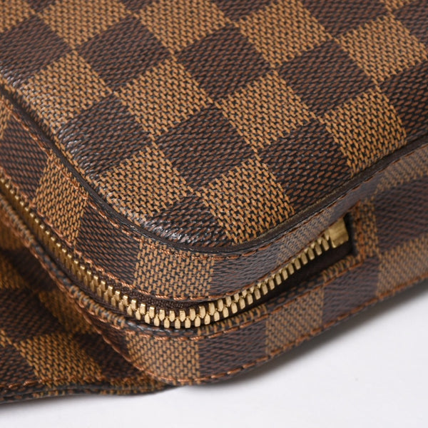 Very good condition LOUIS VUITTON Jeronimos waist bag N51994 body bag Damier brown gold hardware used 4a009646