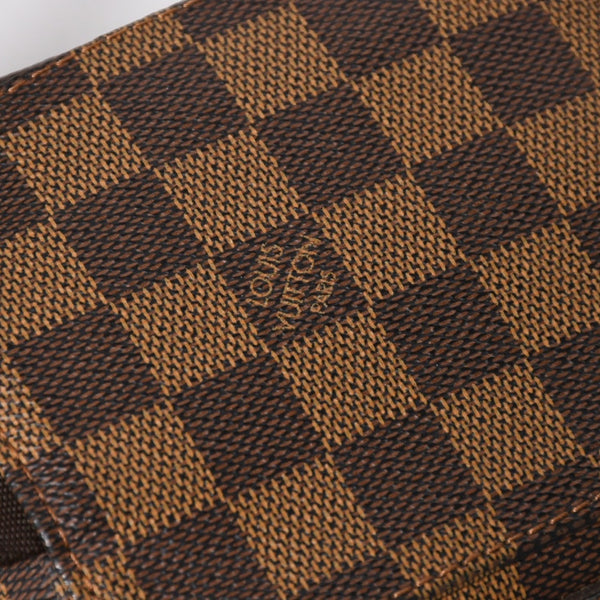 Very good condition LOUIS VUITTON Jeronimos waist bag N51994 body bag Damier brown gold hardware used 4a009646