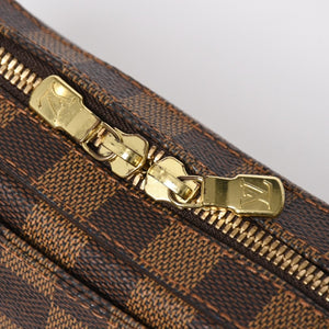 Very good condition LOUIS VUITTON Jeronimos waist bag N51994 body bag Damier brown gold hardware used 4a009646