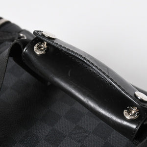 Very Good Condition LOUIS VUITTON Damier Graphite 2WAY Camera Bag Boston Bag Black Gray N58027 Used 4a009270