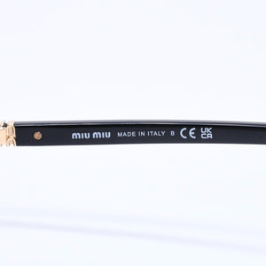 Mint condition MIU MIU sunglasses, black with gold hardware, size 50.◻18 Used 4a009637