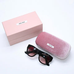 MIU MIU Sunglasses Eyewear Pink Black SMU 05P Size 52◻19 Excellent condition, used item 4a009636