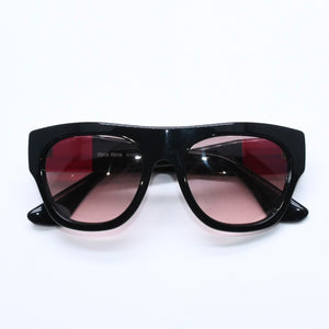 MIU MIU Sunglasses Eyewear Pink Black SMU 05P Size 52◻19 Excellent condition, used item 4a009636