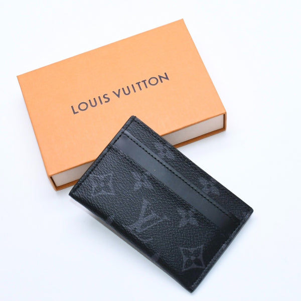 新品同様 LOUIS VUITTON ルイヴィトン ポルト カルト ダブル カードケース モノグラム エクリプス M62170 キャンバス 中古 4a009273