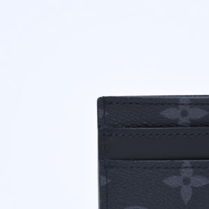 新品同様 LOUIS VUITTON ルイヴィトン ポルト カルト ダブル カードケース モノグラム エクリプス M62170 キャンバス 中古 4a009273