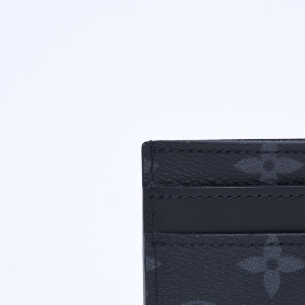 新品同様 LOUIS VUITTON ルイヴィトン ポルト カルト ダブル カードケース モノグラム エクリプス M62170 キャンバス 中古 4a009273