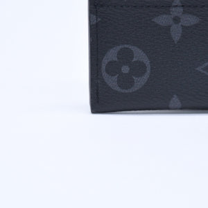 新品同様 LOUIS VUITTON ルイヴィトン ポルト カルト ダブル カードケース モノグラム エクリプス M62170 キャンバス 中古 4a009273