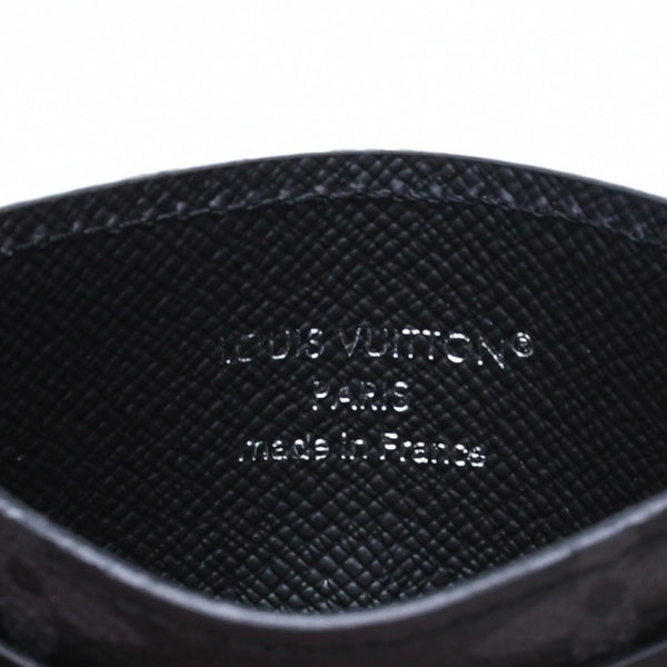 新品同様 LOUIS VUITTON ルイヴィトン ポルト カルト ダブル カードケース モノグラム エクリプス M62170 キャンバス 中古 4a009273