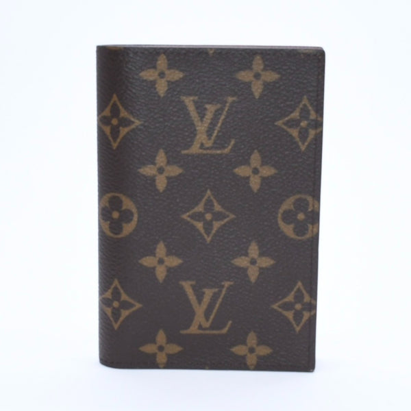 新品同様 LOUIS VUITTON ルイヴィトン パスポートケース クーヴェルテュールパスポールNM M64502 モノグラムキャンバス ブラウン パスケース 中古 4a009272