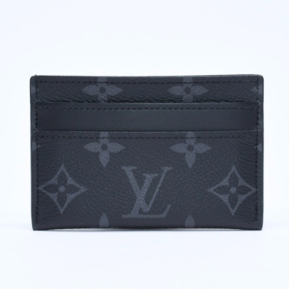 新品同様 LOUIS VUITTON ルイヴィトン ポルト カルト ダブル カードケース モノグラム エクリプス M62170 キャンバス 中古 4a009273