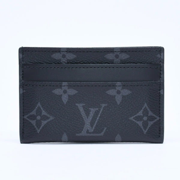 新品同様 LOUIS VUITTON ルイヴィトン ポルト カルト ダブル カードケース モノグラム エクリプス M62170 キャンバス 中古 4a009273