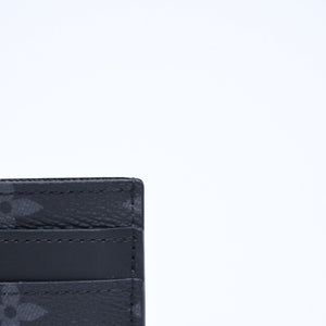 新品同様 LOUIS VUITTON ルイヴィトン ポルト カルト ダブル カードケース モノグラム エクリプス M62170 キャンバス 中古 4a009273