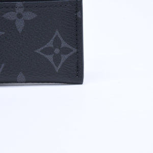 新品同様 LOUIS VUITTON ルイヴィトン ポルト カルト ダブル カードケース モノグラム エクリプス M62170 キャンバス 中古 4a009273