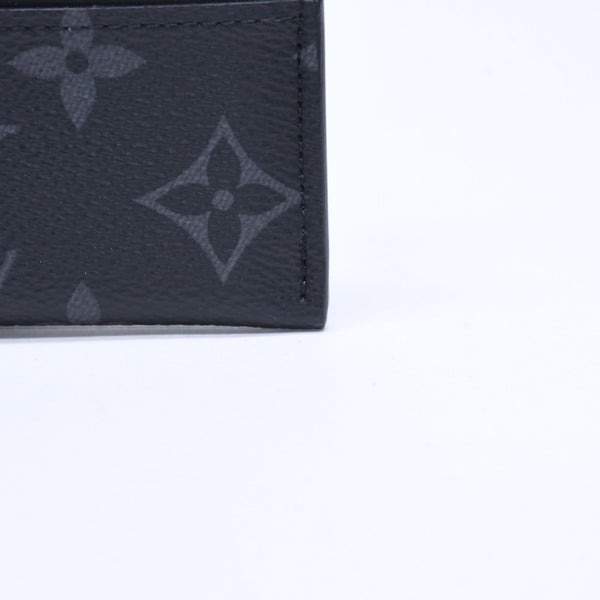 新品同様 LOUIS VUITTON ルイヴィトン ポルト カルト ダブル カードケース モノグラム エクリプス M62170 キャンバス 中古 4a009273