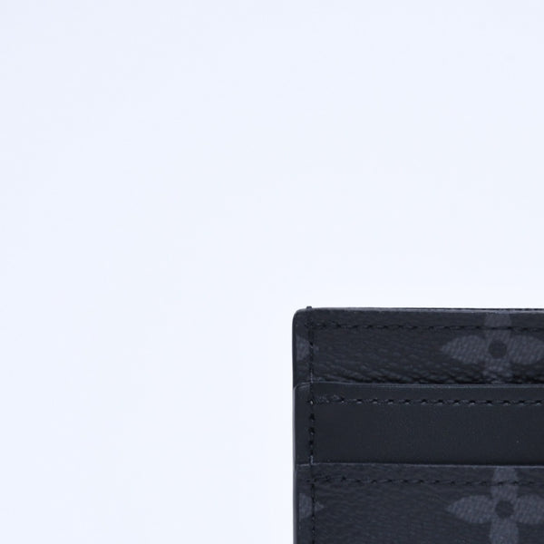 新品同様 LOUIS VUITTON ルイヴィトン ポルト カルト ダブル カードケース モノグラム エクリプス M62170 キャンバス 中古 4a009273