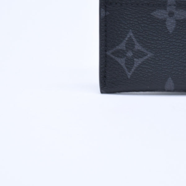 新品同様 LOUIS VUITTON ルイヴィトン ポルト カルト ダブル カードケース モノグラム エクリプス M62170 キャンバス 中古 4a009273