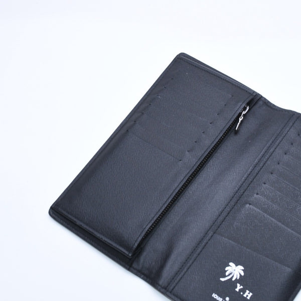 極美品 LOUIS VUITTON ルイヴィトン モノグラム エクリプス ポルトフォイユ ブラザ 二つ折り長財布 M61697 ブラック 中古 4a009271