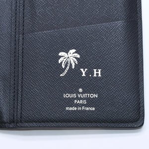 極美品 LOUIS VUITTON ルイヴィトン モノグラム エクリプス ポルトフォイユ ブラザ 二つ折り長財布 M61697 ブラック 中古 4a009271