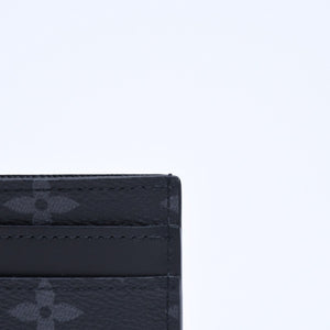 新品同様 LOUIS VUITTON ルイヴィトン ポルト カルト ダブル カードケース モノグラム エクリプス M62170 キャンバス 中古 4a009273
