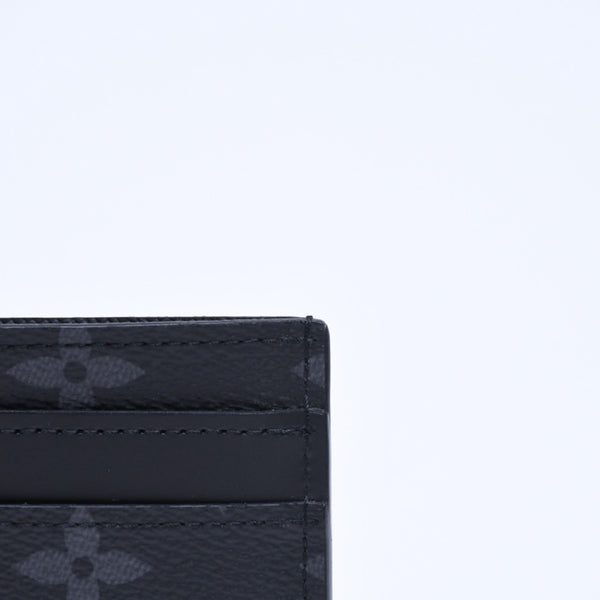 新品同様 LOUIS VUITTON ルイヴィトン ポルト カルト ダブル カードケース モノグラム エクリプス M62170 キャンバス 中古 4a009273