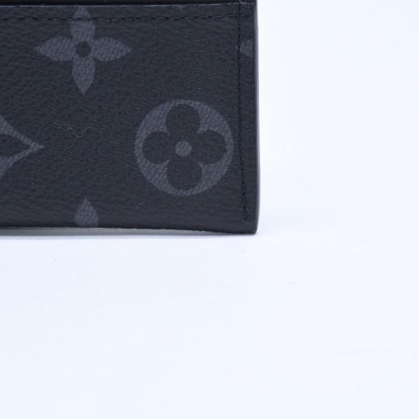 新品同様 LOUIS VUITTON ルイヴィトン ポルト カルト ダブル カードケース モノグラム エクリプス M62170 キャンバス 中古 4a009273