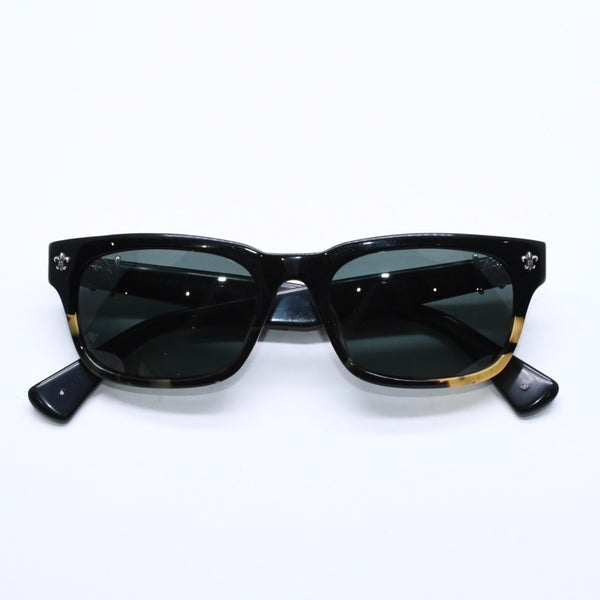 CHROME HEARTS GITTIN ANY? Gittin Any Sunglasses Eyewear Size 52□19 145 BS Flare Decoration Black Good Condition Used 4a009284