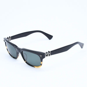 CHROME HEARTS GITTIN ANY? Gittin Any Sunglasses Eyewear Size 52□19 145 BS Flare Decoration Black Good Condition Used 4a009284