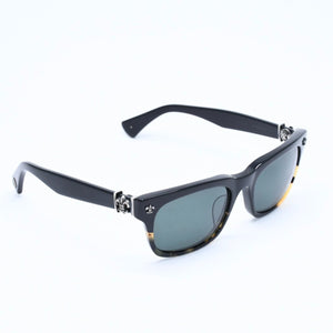 CHROME HEARTS GITTIN ANY? Gittin Any Sunglasses Eyewear Size 52□19 145 BS Flare Decoration Black Good Condition Used 4a009284