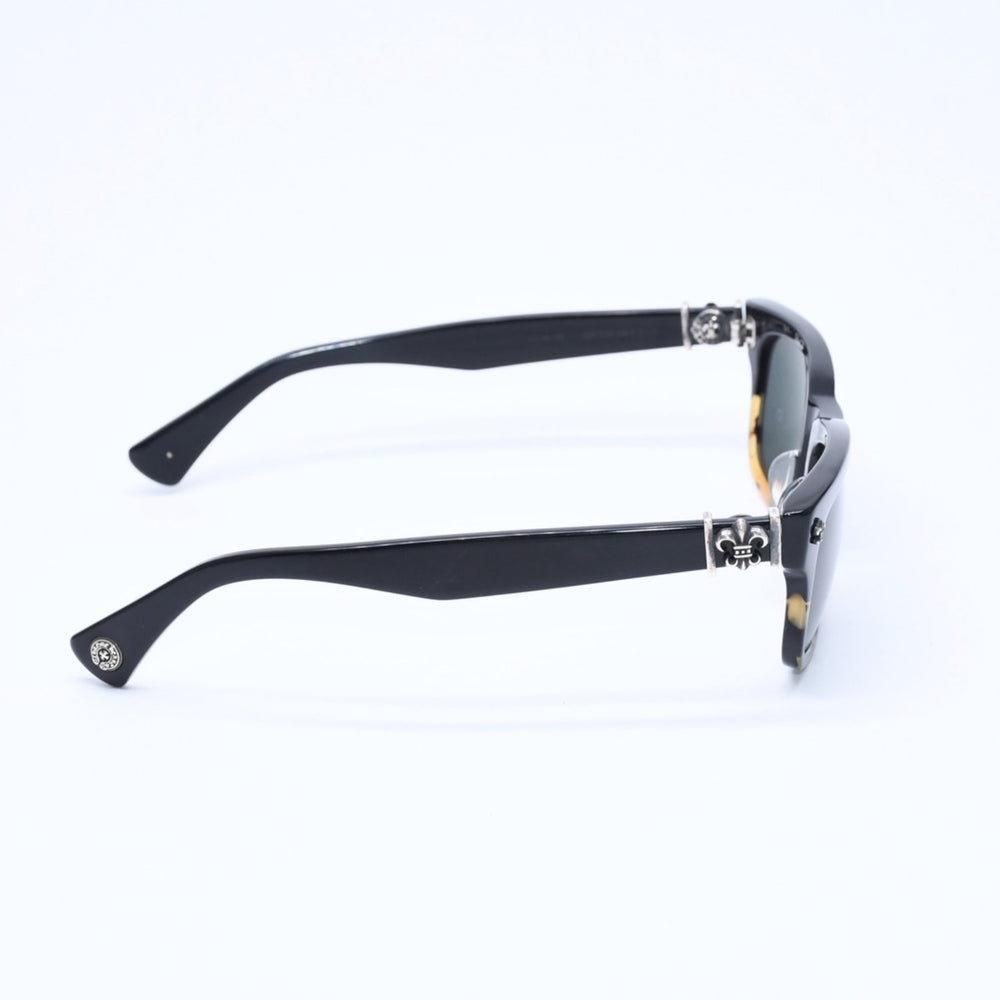 CHROME HEARTS クロムハーツ GITTIN ANY? ギッティン エニー サングラス アイウェア サイズ52□19 145 BSフレア装飾 ブラック 美品 中古 4a009284