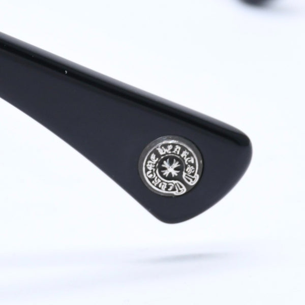 CHROME HEARTS GITTIN ANY? Gittin Any Sunglasses Eyewear Size 52□19 145 BS Flare Decoration Black Good Condition Used 4a009284
