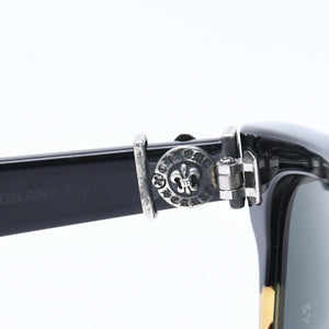 CHROME HEARTS GITTIN ANY? Gittin Any Sunglasses Eyewear Size 52□19 145 BS Flare Decoration Black Good Condition Used 4a009284