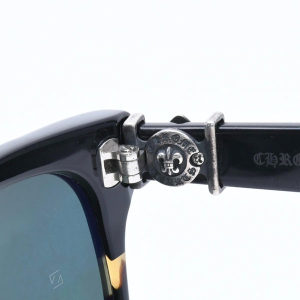 CHROME HEARTS GITTIN ANY? Gittin Any Sunglasses Eyewear Size 52□19 145 BS Flare Decoration Black Good Condition Used 4a009284