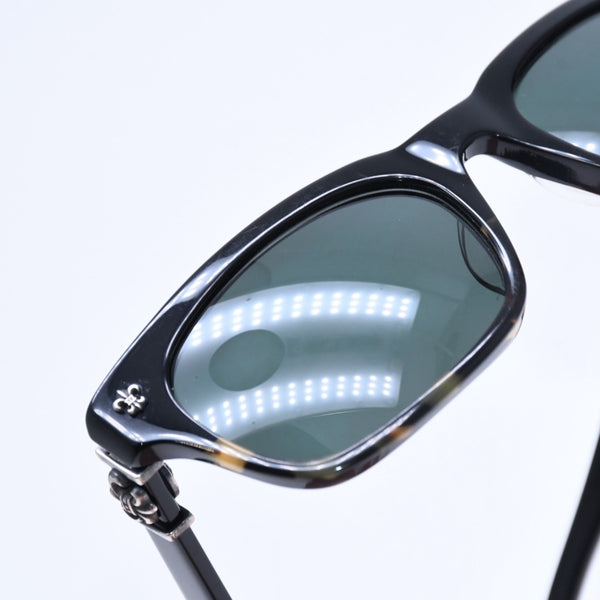 CHROME HEARTS GITTIN ANY? Gittin Any Sunglasses Eyewear Size 52□19 145 BS Flare Decoration Black Good Condition Used 4a009284