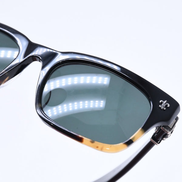 CHROME HEARTS GITTIN ANY? Gittin Any Sunglasses Eyewear Size 52□19 145 BS Flare Decoration Black Good Condition Used 4a009284