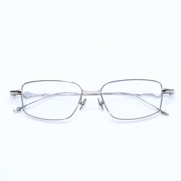 極美品 GENTLE MONSTER ジェントルモンスター 眼鏡 アイウェア ATOMIC アトミック スクエア シルバー金具 サイズ56◻︎17-151GD 中古 4a009283