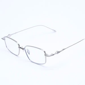 極美品 GENTLE MONSTER ジェントルモンスター 眼鏡 アイウェア ATOMIC アトミック スクエア シルバー金具 サイズ56◻︎17-151GD 中古 4a009283