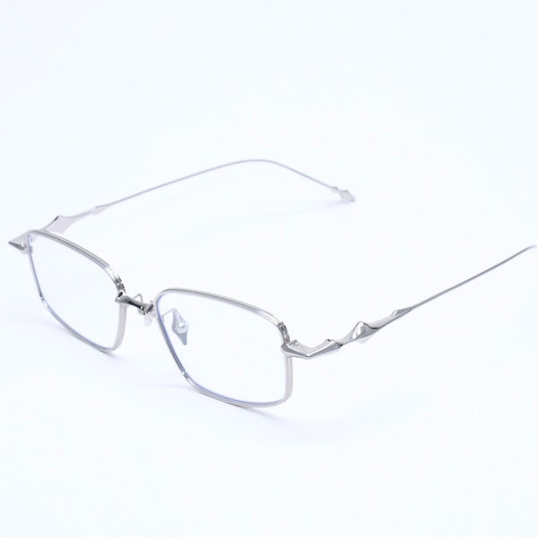 極美品 GENTLE MONSTER ジェントルモンスター 眼鏡 アイウェア ATOMIC アトミック スクエア シルバー金具 サイズ56◻︎17-151GD 中古 4a009283