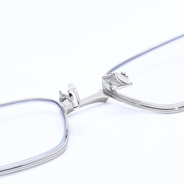 極美品 GENTLE MONSTER ジェントルモンスター 眼鏡 アイウェア ATOMIC アトミック スクエア シルバー金具 サイズ56◻︎17-151GD 中古 4a009283