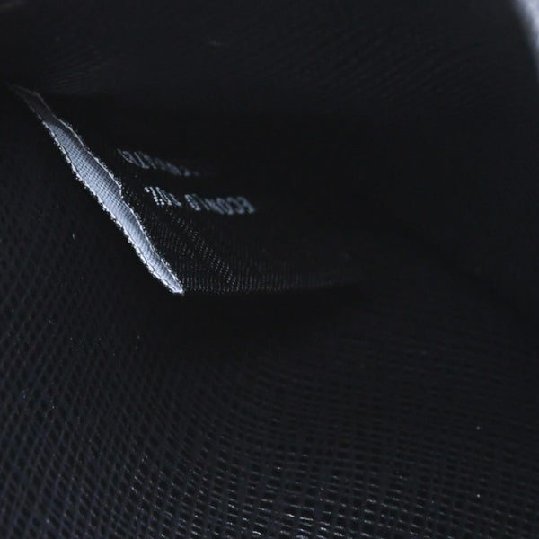 Like new PRADA Re-Nylon x Saffiano leather card case 2MC025 black triangle logo plate used 4a009274